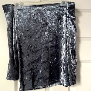 soft material grey top